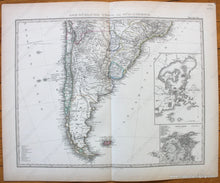 Load image into Gallery viewer, 1876 - South America Sud-America In Zwei Blattern Antique Map Genuine Hand-Colored
