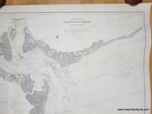 Load image into Gallery viewer, 1856 - Preliminary Chart of Charleston Harbor And It's Approaches (South Carolina)- Antique Chart