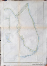 Load image into Gallery viewer, Antique-Map-Sketch-F-Showing-the-Progress-of-the-Survey-in-Section-VI-With-a-General-Reconnoissance-of-the-Western-Coast-of-Florida-1848-1860-Coastal-Report-Chart-U.S.-United-States-Coast-Survey-1860s-1800s-Mid-19th-Century-Maps-of-Antiquity