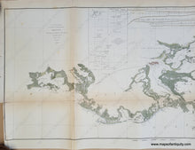 Load image into Gallery viewer, Antique-Map-Sketch-H-Showing-the-Progress-of-the-Survey-in-Section-No.-8-U.S.-Coast-Survey-Coastal-Chart-Nautical-Charts-Louisiana-Mississippi-Alabama-Gulf-of-Mexico-South-Southern-United-States-America-1846-1854-1850s-1800s-Mid-19th-Century-Maps-of-Antiquity