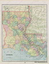 Load image into Gallery viewer, Antique-Map-State-United-States-U.S.-South-Louisiana-Mississippi-Home-Library-and-Supply-Association-Pacific-Coast-1892-1890s-1800s-Late-19th-Century-Maps-of-Antiquity-