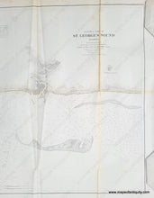 Load image into Gallery viewer, Antique-Map-Eastern-Part-of-St.-George's-George-Sound-Florida-1859-1850s-1800s-USCS-Coast-Coastal-Chart-Survey-Maps-of-Antiquity