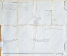 Load image into Gallery viewer, Antique-Map-Eastern-Part-of-St.-George's-George-Sound-Florida-1859-1850s-1800s-USCS-Coast-Coastal-Chart-Survey-Maps-of-Antiquity