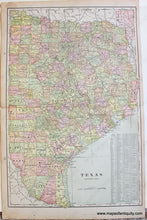 Load image into Gallery viewer, Antique-Printed-Color-Map-Texas-Eastern-Part-c.-1880-Cram-South-Texas-1800s-19th-century-Maps-of-Antiquity