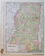 Load image into Gallery viewer, 1880 - Texas Western Part Antique Map Genuine Printed-Color