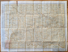 Load image into Gallery viewer, 1925 - Oklahoma Rand Mcnally Indexed Pocket Map Antique Genuine Folding
