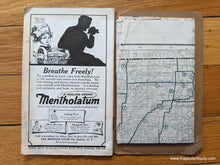 Load image into Gallery viewer, 1925 - Oklahoma Rand Mcnally Indexed Pocket Map Antique Genuine Folding