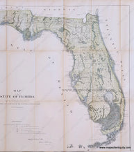 Load image into Gallery viewer, Genuine-Antique-Report-Map-Map-of-the-State-of-Florida-Showing-the-Progress-of-the-Surveys-1859-USCS-Maps-Of-Antiquity