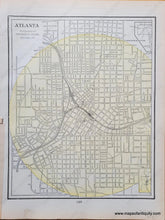 Load image into Gallery viewer, Genuine-Antique-Map-Map-of-Florida-Versos-Atlanta-Birmingham-1903-Cram-Maps-Of-Antiquity
