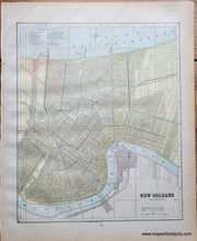 Load image into Gallery viewer, Genuine-Antique-Printed-Color-Map-Double-sided-page-Texas-centerfold--verso-New-Orleans-and-Kentucky-with-Tennessee-1893-Gaskell-Maps-Of-Antiquity