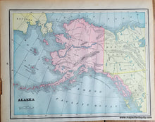 Load image into Gallery viewer, Genuine-Antique-Printed-Color-Map-Double-sided-page-Indian-Territory-verso-Alaska-1893-Gaskell-Maps-Of-Antiquity