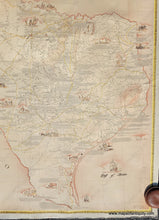 Load image into Gallery viewer, 1960 - Hoffman & Walker’s Pictorial Historical Map Of Texas Antique Map. Printed-Color