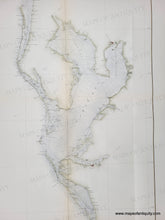 Load image into Gallery viewer, 1879 - Progress Sketch Sec. VI, West Coast of Florida, Tampa Bay and Vicinity - Antique Chart