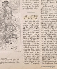 Load image into Gallery viewer, 1890 - The Great Meeting Of Amateur Athletes Under The Auspices Boston Athletic Club Antique Print
