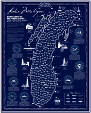 Load image into Gallery viewer, Shipwrecks of Lake Michigan - Modern Print