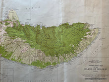 Load image into Gallery viewer, Genuine-Antique-Topographical-Map-Island-of-Molokai-Hawaii-Topo-Map-1952-USGS-U-S--Geological-Survey-Maps-Of-Antiquity