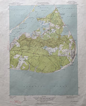 Load image into Gallery viewer, Genuine-Vintage-Map-Sciasconset-Nantucket-Mass-Antique-Topo-Map-1951-USGS-U-S-Geological-Survey-Maps-Of-Antiquity