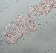 Load image into Gallery viewer, Genuine-Vintage-Map-Naushon-Island-Pasque-Island-Gosnold-Mass-Cape-Cod-Antique-Topographic-Map-1944-USGS-U-S-Geological-Survey-Maps-Of-Antiquity