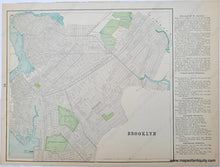 Load image into Gallery viewer, Antique-Printed-Color-City-Plan-Map-of-New-York-and-Vicinity-Verso-1:-Map-of-Brooklyn-Verso-2:-Map-of-Buffalo-Towns-and-Cities-Northeast-1893-Goldthwaite-Maps-Of-Antiquity