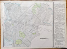 Load image into Gallery viewer, 1898 - Map Of New York And Vicinity; Verso: Brooklyn Buffalo Antique Genuine City