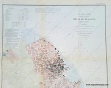 Load image into Gallery viewer, Antique-Hand-Colored-Map-and-Coastal-Chart-City-of-San-Francisco-and-Its-Vicinity-California**********-United-States-West-1853-U.S.-Coast-Survey-Maps-Of-Antiquity