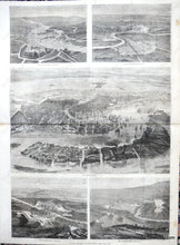Load image into Gallery viewer, Antique-Black-and-White-City-Views-Venice-and-the-Quadrilateral.-Europe-Italy-1866-Harper's-Weekly-Maps-Of-Antiquity