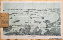 Load image into Gallery viewer, Genuine-Antique-Colored-Map-Boston-Harbor--United-States-Boston-c.-1900-Walker-Maps-Of-Antiquity-1800s-19th-century