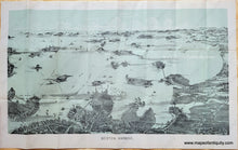 Load image into Gallery viewer, Genuine-Antique-Colored-Map-Boston-Harbor--United-States-Boston-c.-1900-Walker-Maps-Of-Antiquity-1800s-19th-century