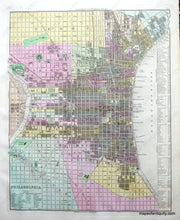 Load image into Gallery viewer, Antique-Hand-Colored-Engraved-Map-Philadelphia-United-States-Pennsylvania-1836-Tanner-Maps-Of-Antiquity