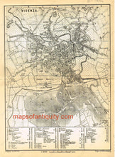 Load image into Gallery viewer, Printed-Black-and-White-Antique-Map-Vicenza-and-Mantova-Europe-Italy-1886-Baedeker-Maps-Of-Antiquity