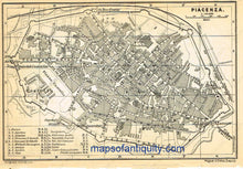 Load image into Gallery viewer, 1886 - Reggio And Piacenza Antique Map Printed Genuine