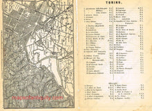 Load image into Gallery viewer, 1886 - Torino Antique Map Printed-Color Genuine