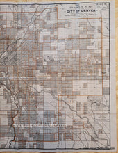 Load image into Gallery viewer, Antique-Pocket-Folding-Map-City-of-Denver-Colorado-Rollandet-Drafting-Blueprint-Company-Fifth-Edition-1899-1890s-1800s-Late-19th-Century-Maps-of-Antiquity