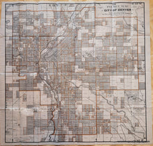 Load image into Gallery viewer, Antique-Pocket-Folding-Map-City-of-Denver-Colorado-Rollandet-Drafting-Blueprint-Company-Fifth-Edition-1899-1890s-1800s-Late-19th-Century-Maps-of-Antiquity