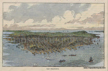 Load image into Gallery viewer, 1890 - San Francisco Antique Print Genuine Hand-Colored