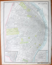 Load image into Gallery viewer, Antique-Map-City-of-Chicago-Illinois-St.-Louis-Missouri-Cities-Home-Library-and-Supply-Association-Pacific-Coast-1892-1890s-1800s-Late-19th-Century-Maps-of-Antiquity-