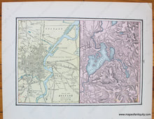 Load image into Gallery viewer, Antique-Map-Plan-of-Belfast-Ireland-and-Lakes-of-Killarney-Athens-Greece-Genoa-Italy-City-Cities-History-Historical-Home-Library-and-Supply-Association-Pacific-Coast-1892-1890s-1800s-Late-19th-Century-Maps-of-Antiquity-