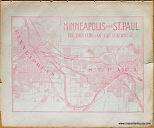 Load image into Gallery viewer, Antique-Map-City-Minneapolis-and-St.-Paul-Minnesota-The-Twin-Cities-of-the-Northwest-Hunt-&-Eaton-1892-1890s-Late-19th-Century-Maps-of-Antiquity