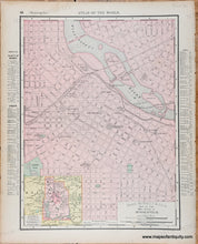 Load image into Gallery viewer, Antique-Printed-Color-Map-Map-of-the-Main-Portion-of-Minneapolis-Verso:-Map-of-the-Main-Portion-of-St.-Paul-1895-Rand-McNally-Mid-West-Minnesota-1800s-19th-century-Maps-of-Antiquity