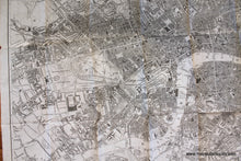 Load image into Gallery viewer, 1862 - Black’s Map Of London With Book Antique Genuine Book Uncolored Folding