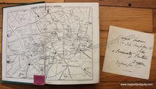 Load image into Gallery viewer, 1862 - Black’s Map Of London With Book Antique Genuine Book Uncolored Folding