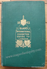 Load image into Gallery viewer, 1862 - Black’s Map Of London With Book Antique Genuine Book Uncolored Folding