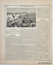 Load image into Gallery viewer, 1888 - Chicago Ill. From Lake Michigan Antique Print Genuine