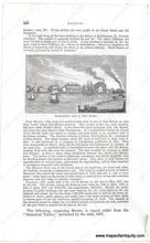 Load image into Gallery viewer, 1840 - Northern View Of Part South Boston Antique Print Hand-Colored Genuine Illustration