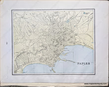 Load image into Gallery viewer, 1892 - Paris (France); Versos: Calcutta (India) Naples (Italy) Antique Chart Genuine Printed-Color