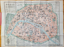 Load image into Gallery viewer, Genuine-Antique-Folding-Map-Paris-ses-Monuments-Towns-and-Cities-Paris-1925-Borremans-/-Taride-Maps-Of-Antiquity-1800s-19th-century
