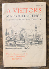 Load image into Gallery viewer, 1932 - Monumental Map Of Florence Antique Genuine Folding