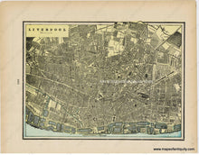 Load image into Gallery viewer, Genuine-Antique-Map-Liverpool-1903-Cram-Maps-Of-Antiquity