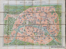 Load image into Gallery viewer, Antique-Folding-Map-Nouveau-Paris-Monumental-Itineraire-Practique-de-L'Etranger-dans-Paris-1900-Librarie-Garnier-Freres-Maps-Of-Antiquity