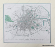 Load image into Gallery viewer, 1840 - Dublin Antique Map Genuine